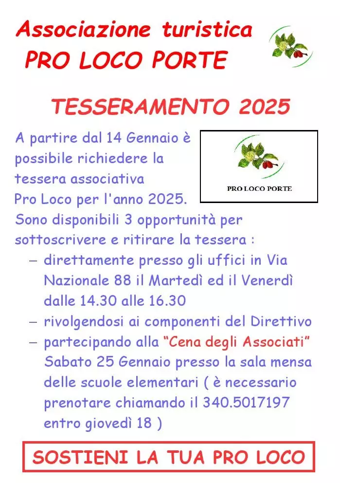 tesseramento 2025